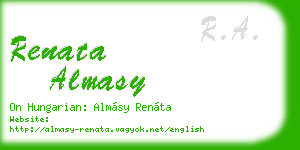 renata almasy business card
